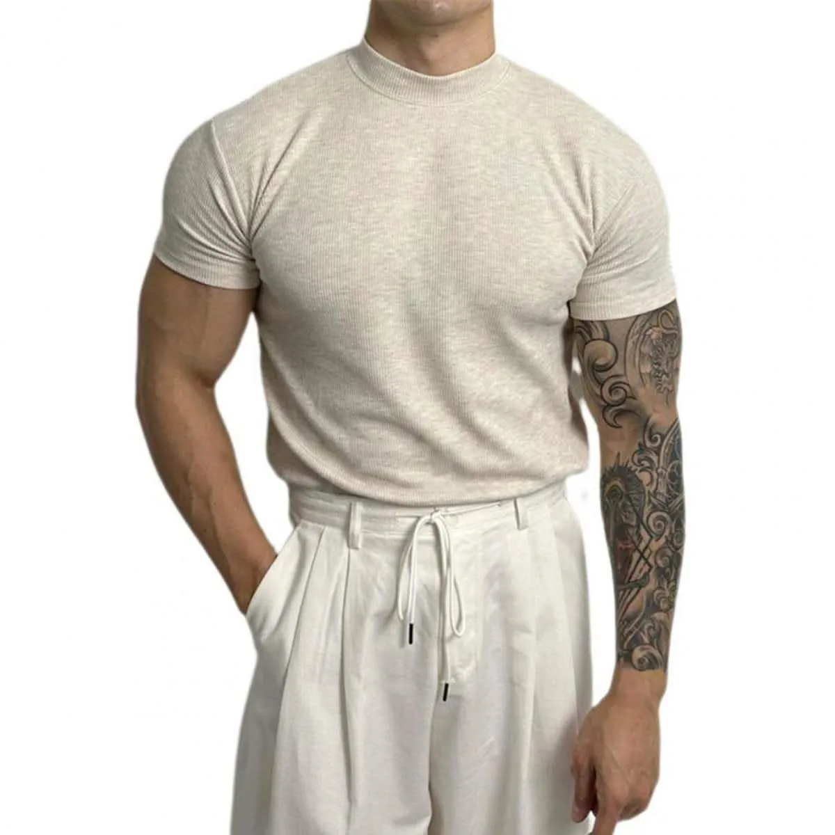 Ivan | Men’s Fitted Ribbed Knit Top