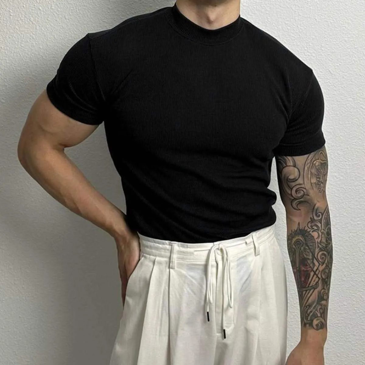 Ivan | Men’s Fitted Ribbed Knit Top