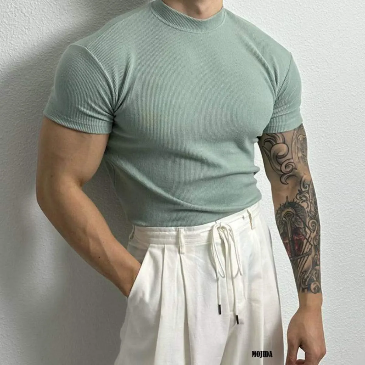 Ivan | Men’s Fitted Ribbed Knit Top