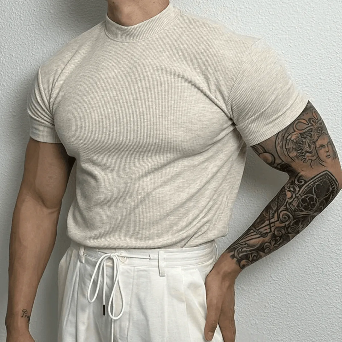 Ivan | Men’s Fitted Ribbed Knit Top