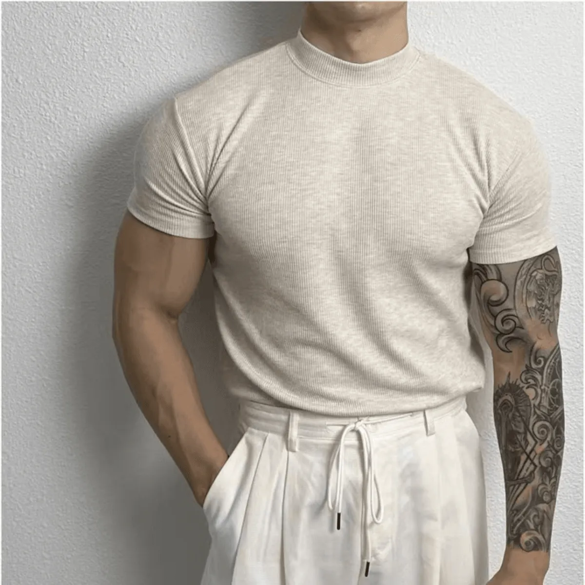 Ivan | Men’s Fitted Ribbed Knit Top