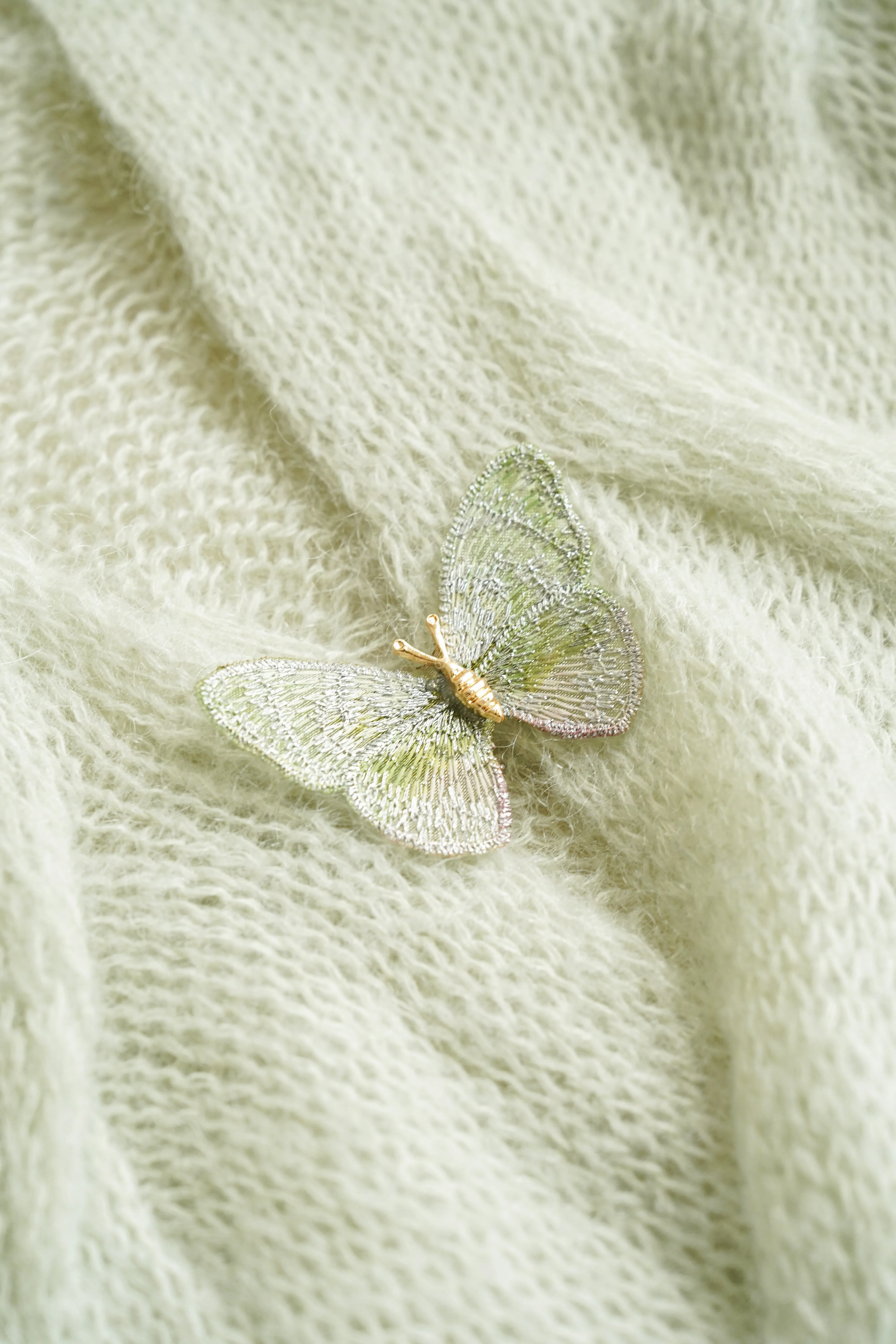 Jade Mohair And Wool Sweater