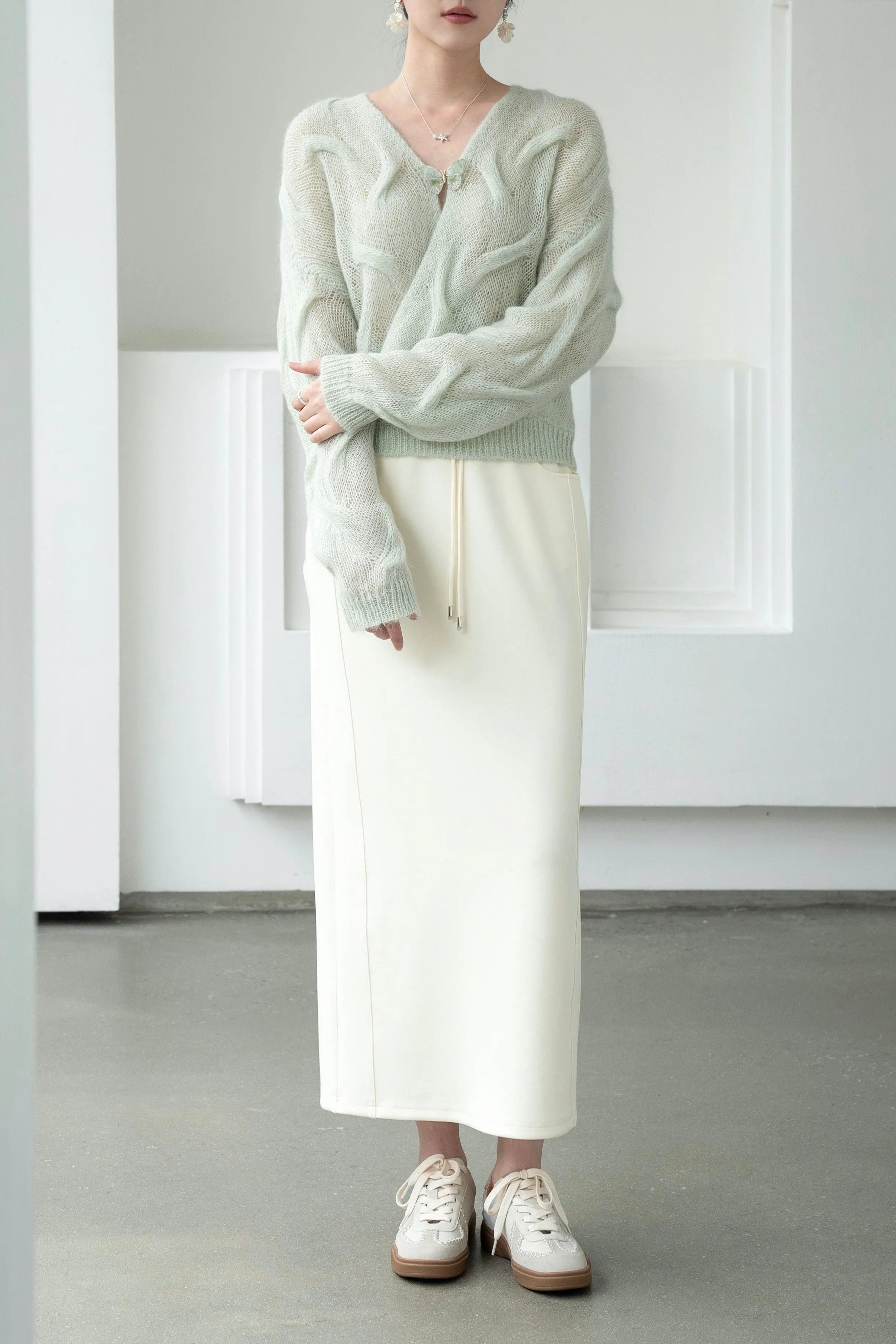 Jade Mohair And Wool Sweater