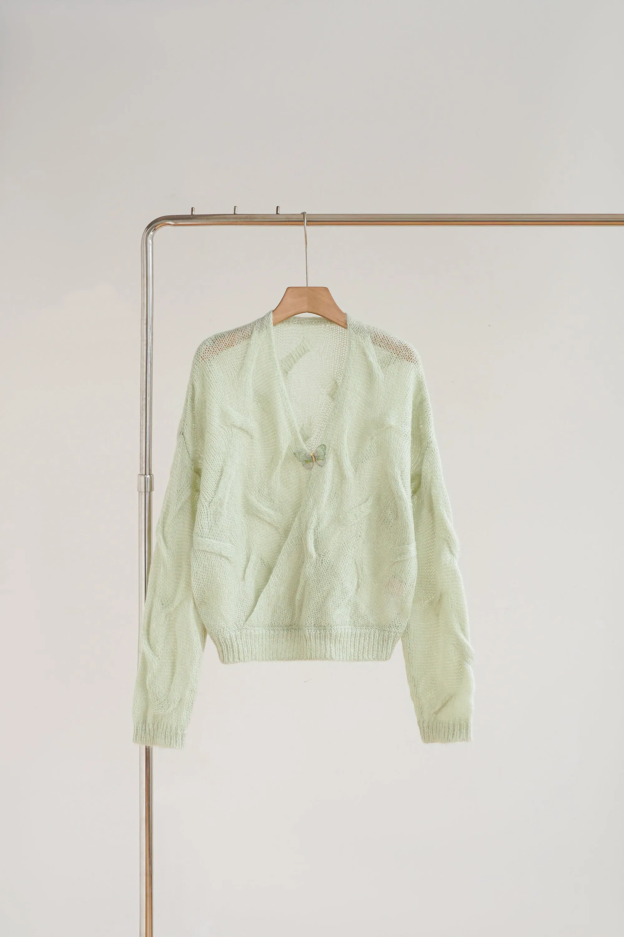 Jade Mohair And Wool Sweater