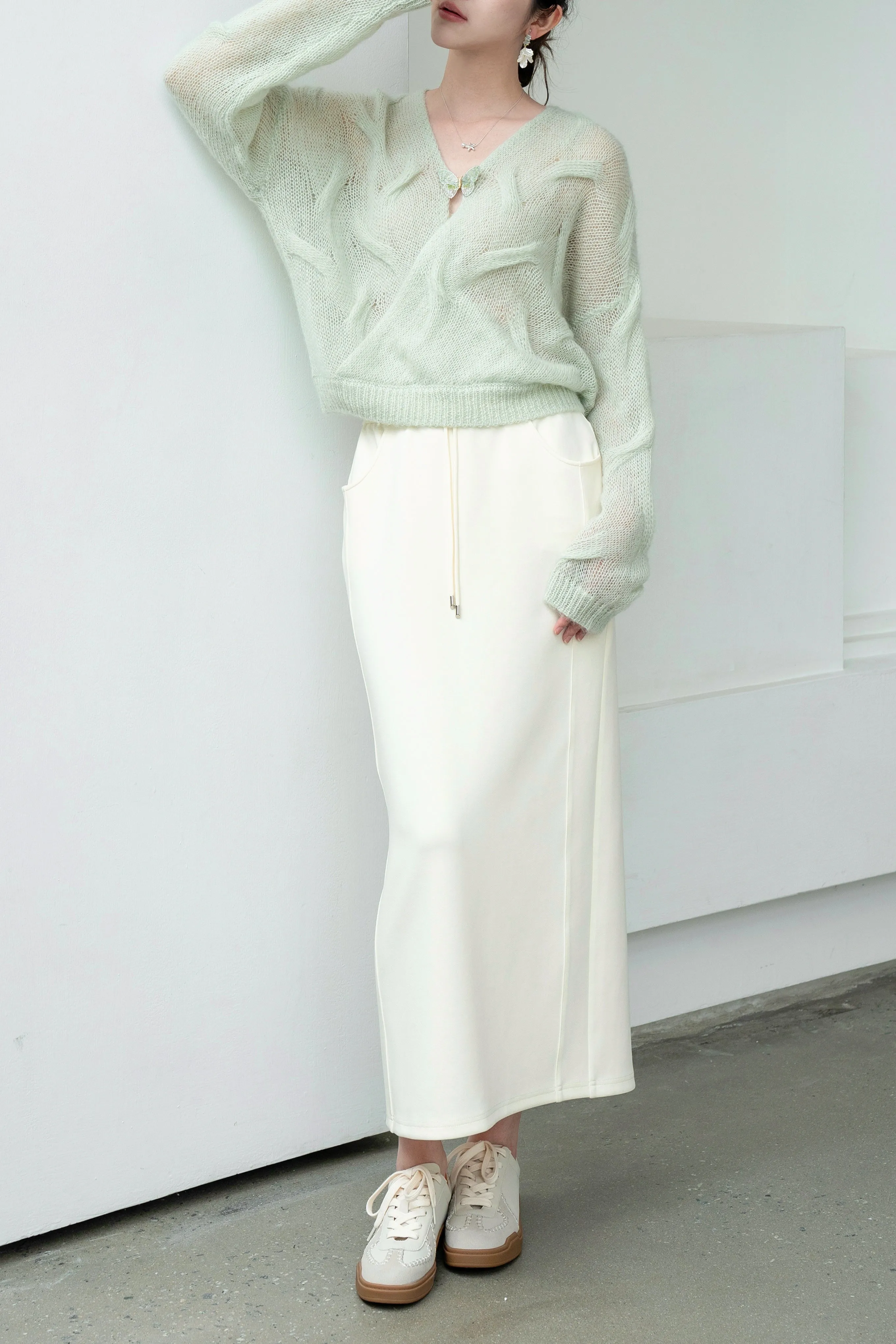 Jade Mohair And Wool Sweater