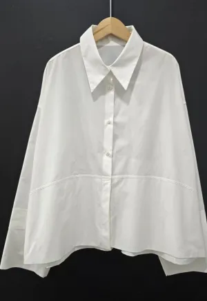 June Button up Shirt in White