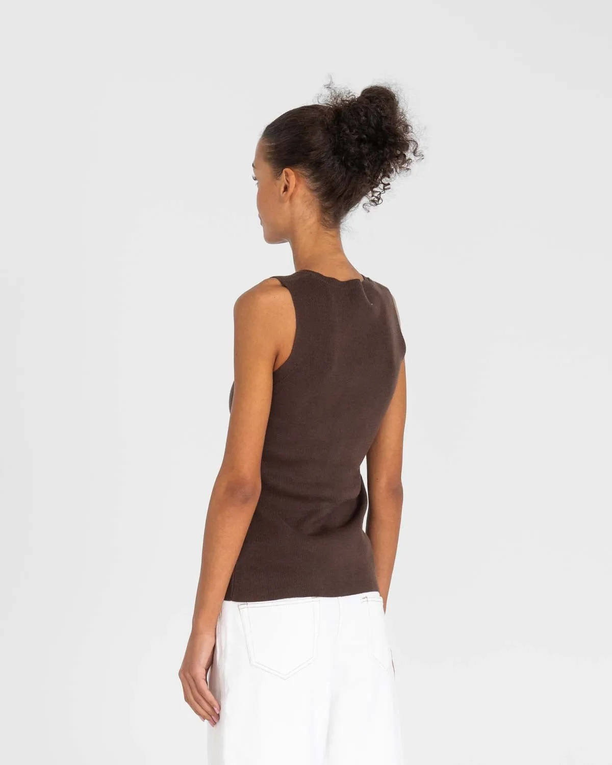 Knit Top Brown