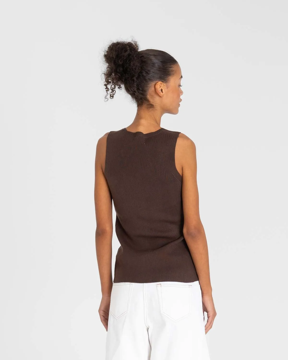 Knit Top Brown