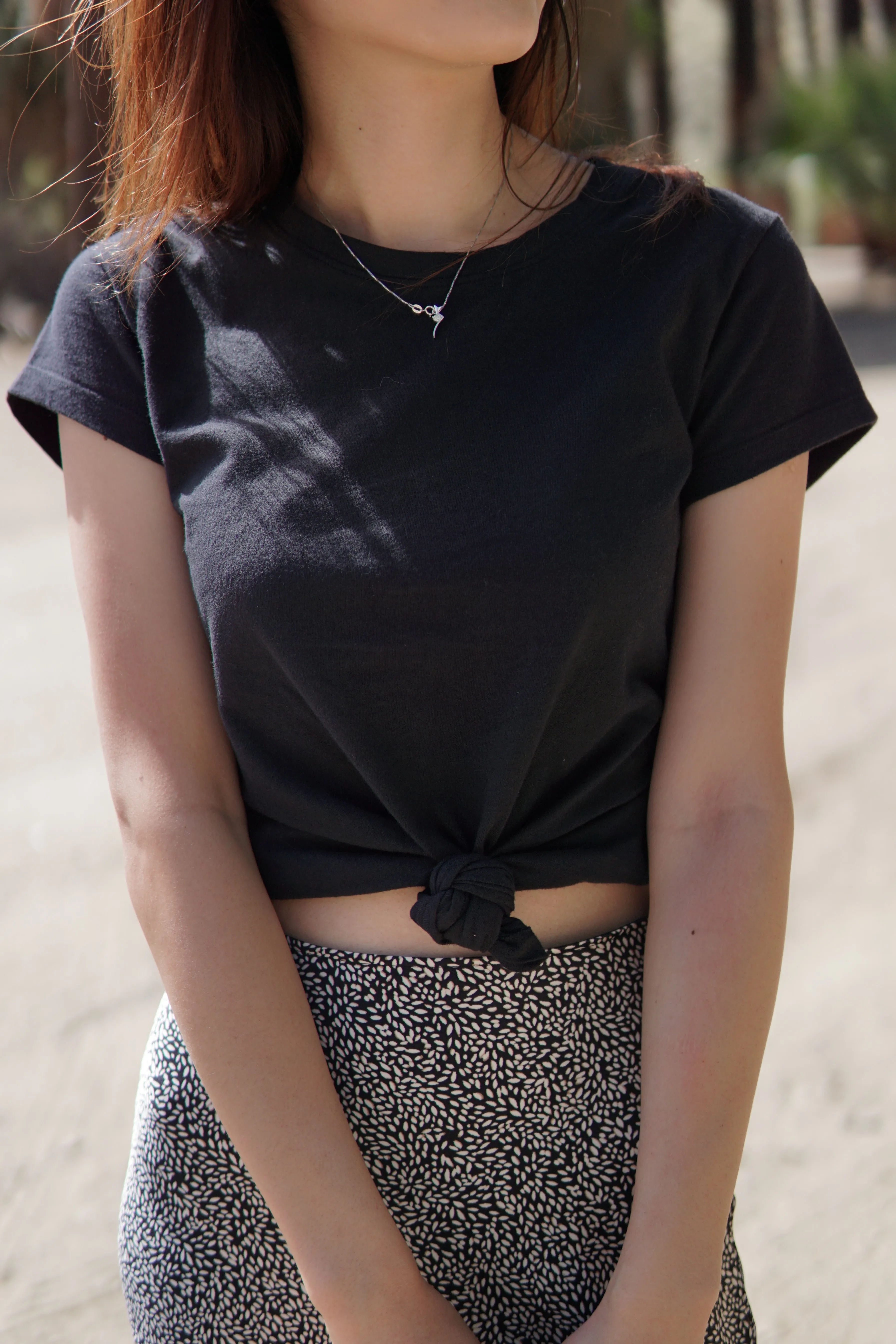 Knotted Crewneck Tee