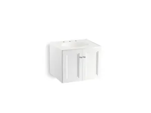 KOHLER K-99513-1WA Damask 24" wall-hung bathroom vanity cabinet with 2 doors