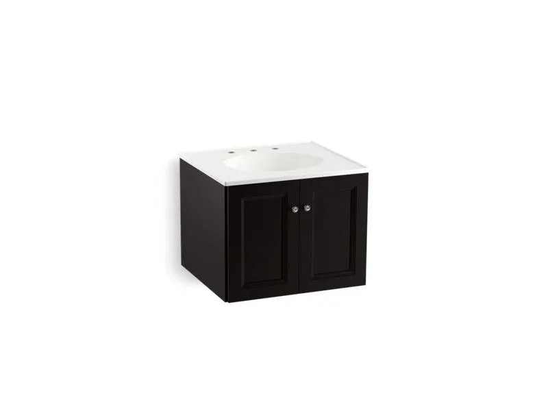 KOHLER K-99513-1WA Damask 24" wall-hung bathroom vanity cabinet with 2 doors