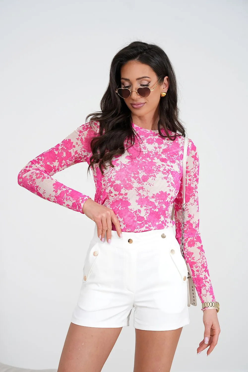 LaBalancia tulle blouse with long sleeves