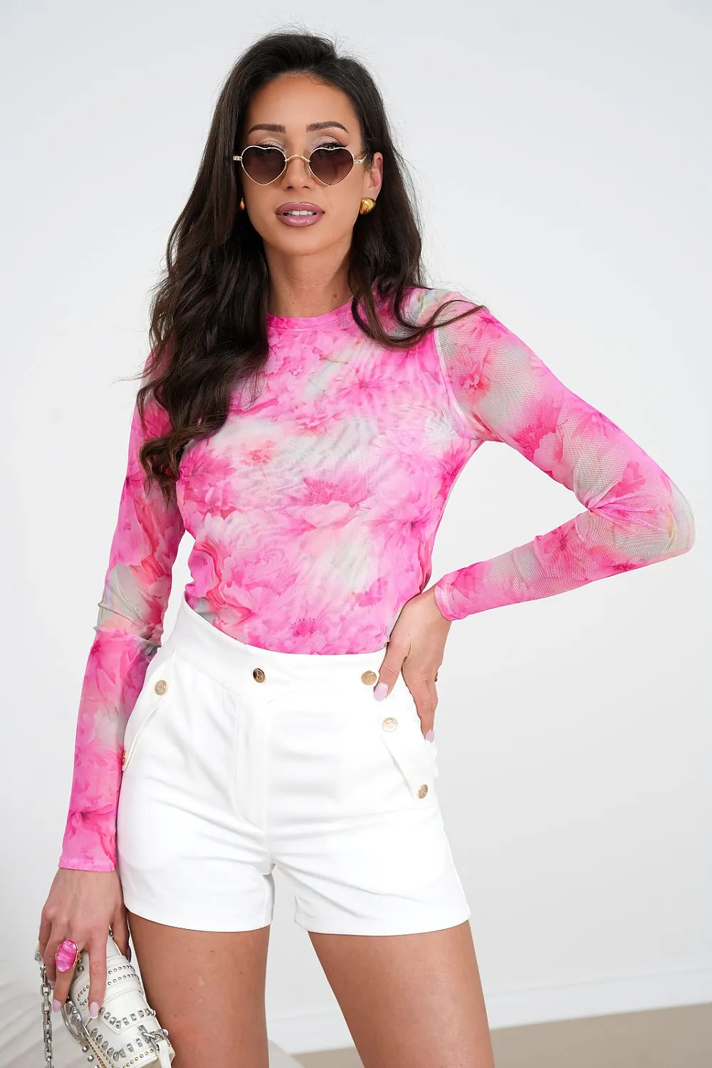 LaBalancia tulle blouse with long sleeves