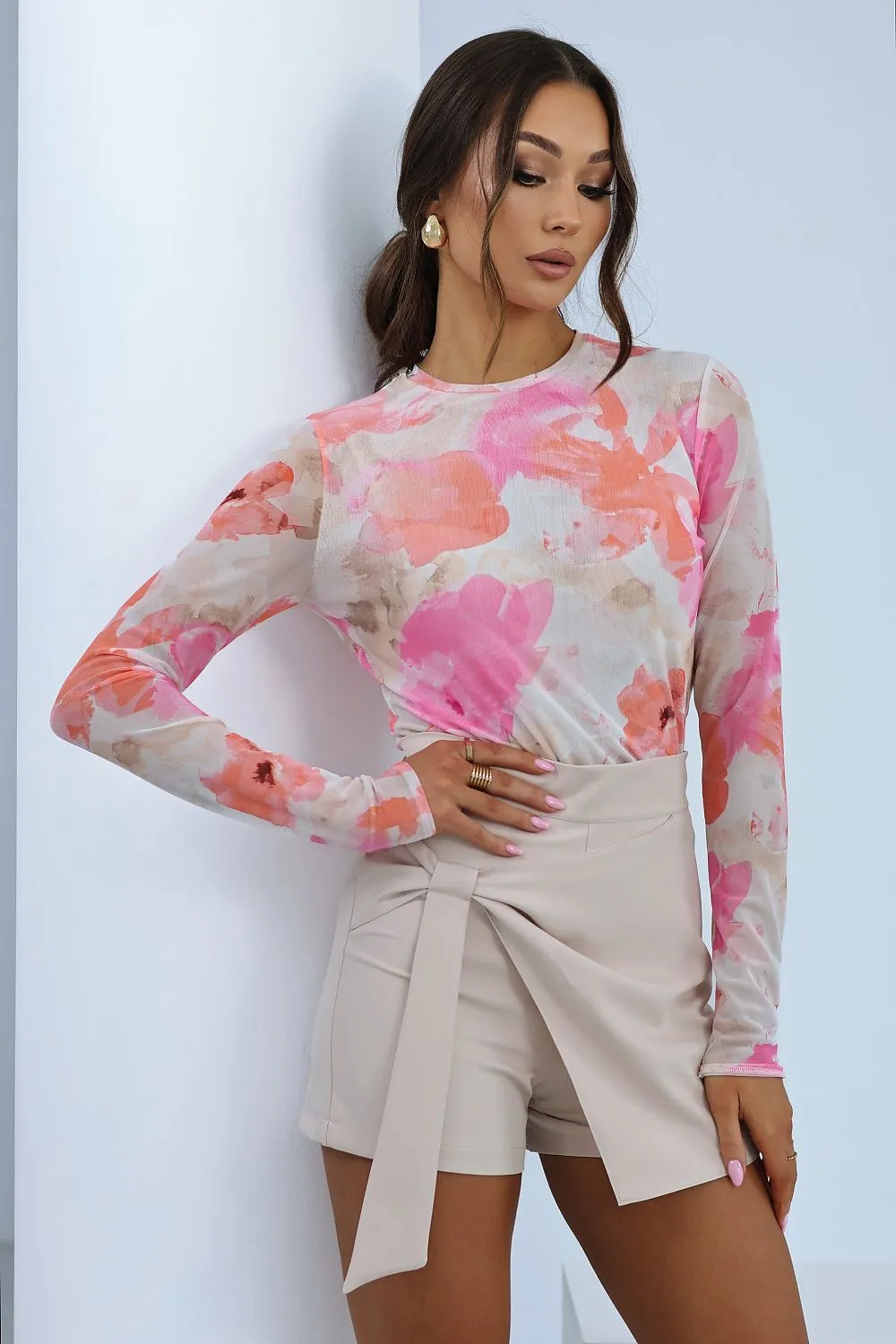LaBalancia tulle blouse with long sleeves