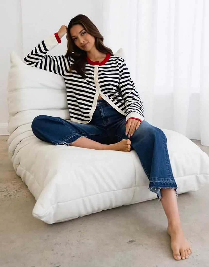 Label of Love French Stripe Cardi