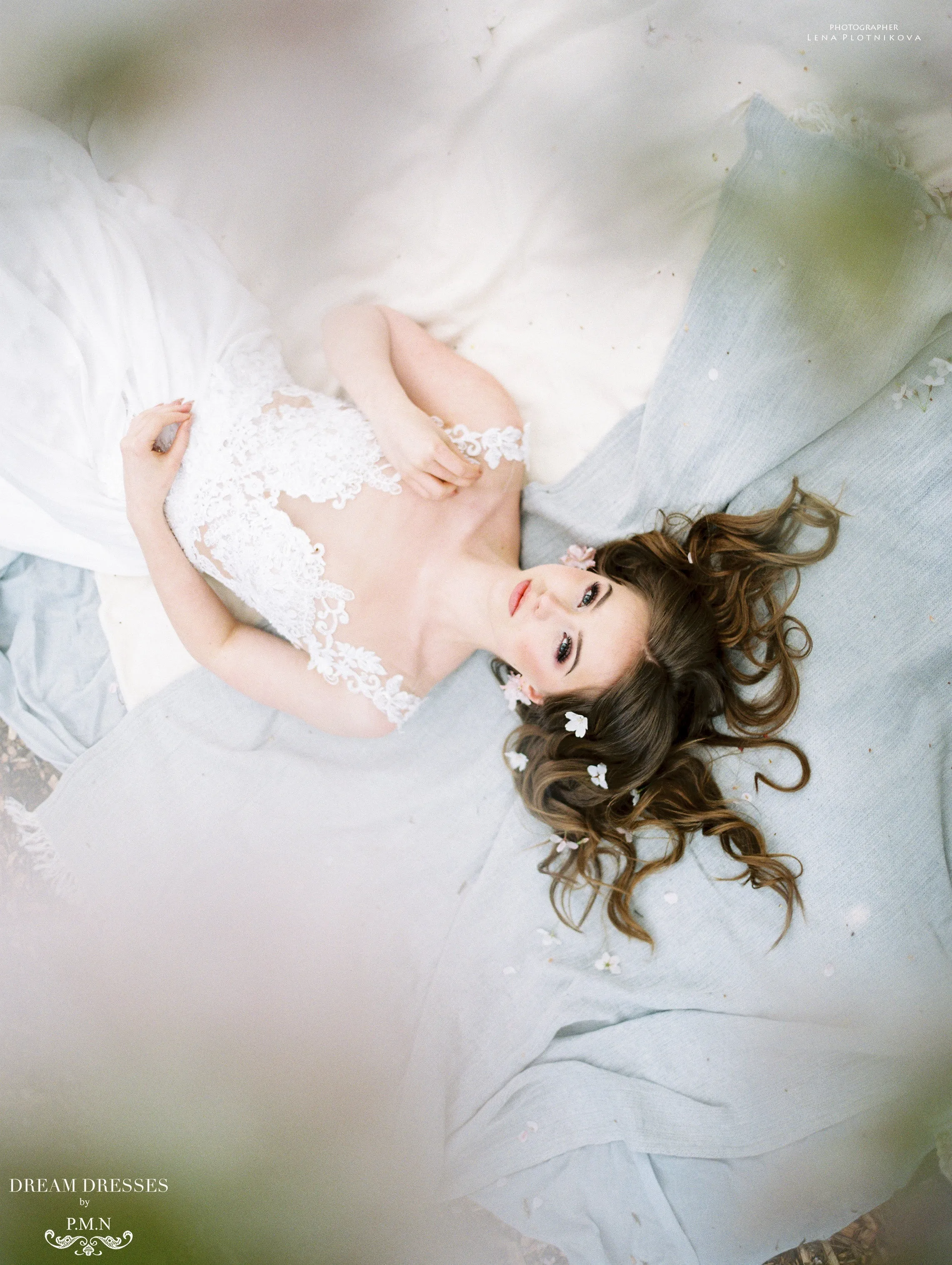 Lace and Chiffon Wedding Dress (#INAYA)