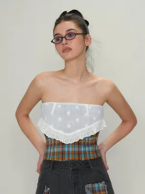 Lace Trim Bandeau Top