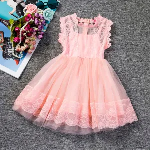 Lacey sheered layered dress