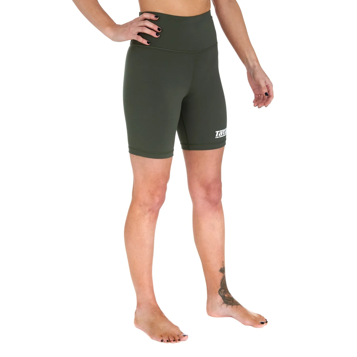Ladies Agile Longline Shorts - Khaki