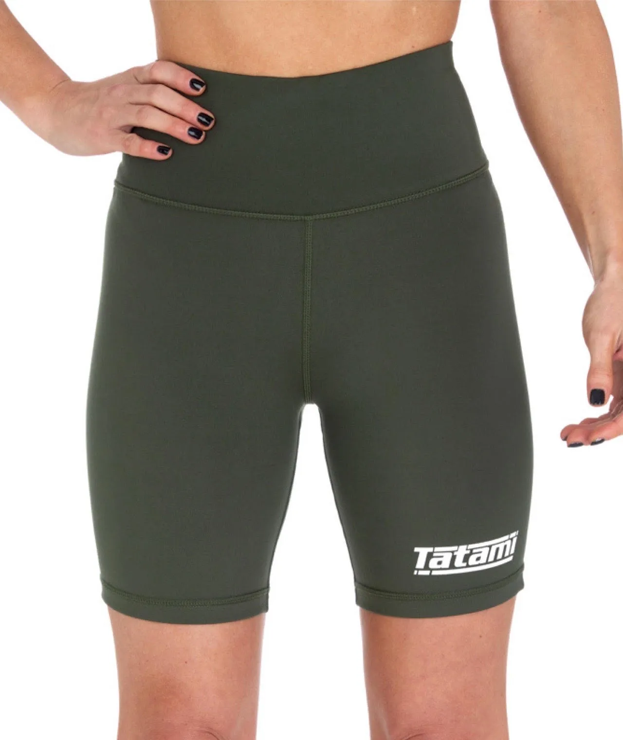 Ladies Agile Longline Shorts - Khaki