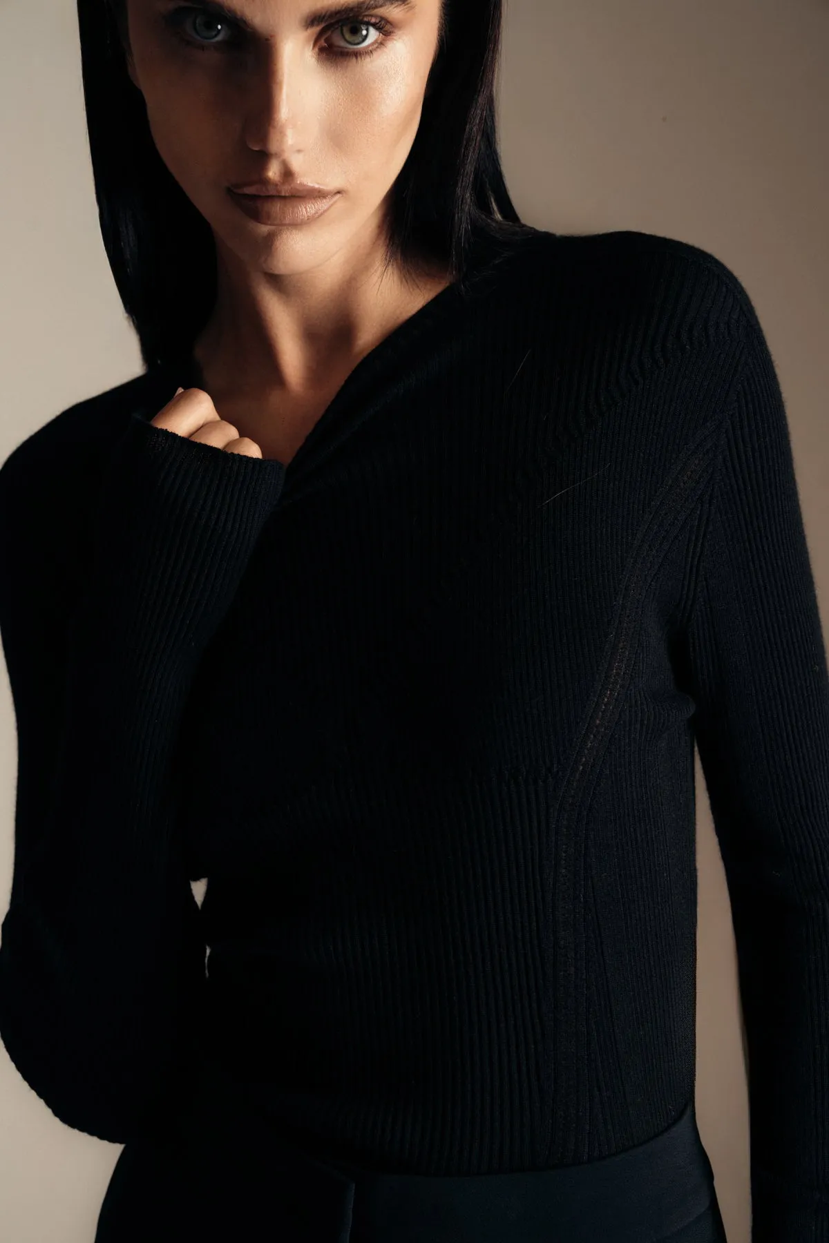 LANVIN | ROUND NECK LONG SLEEVE TOP