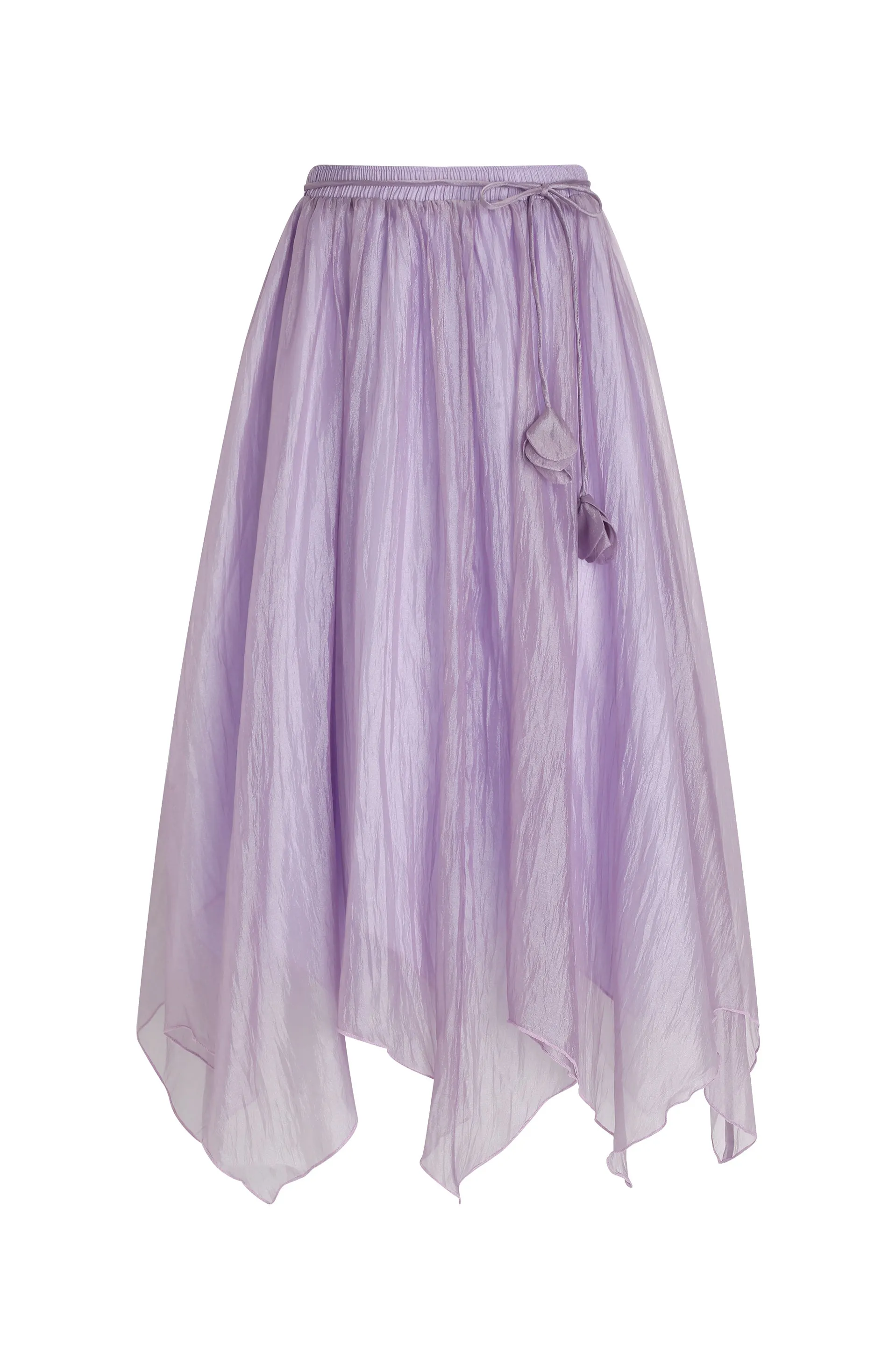 Lavender Haze Chiffon Midi Skirt