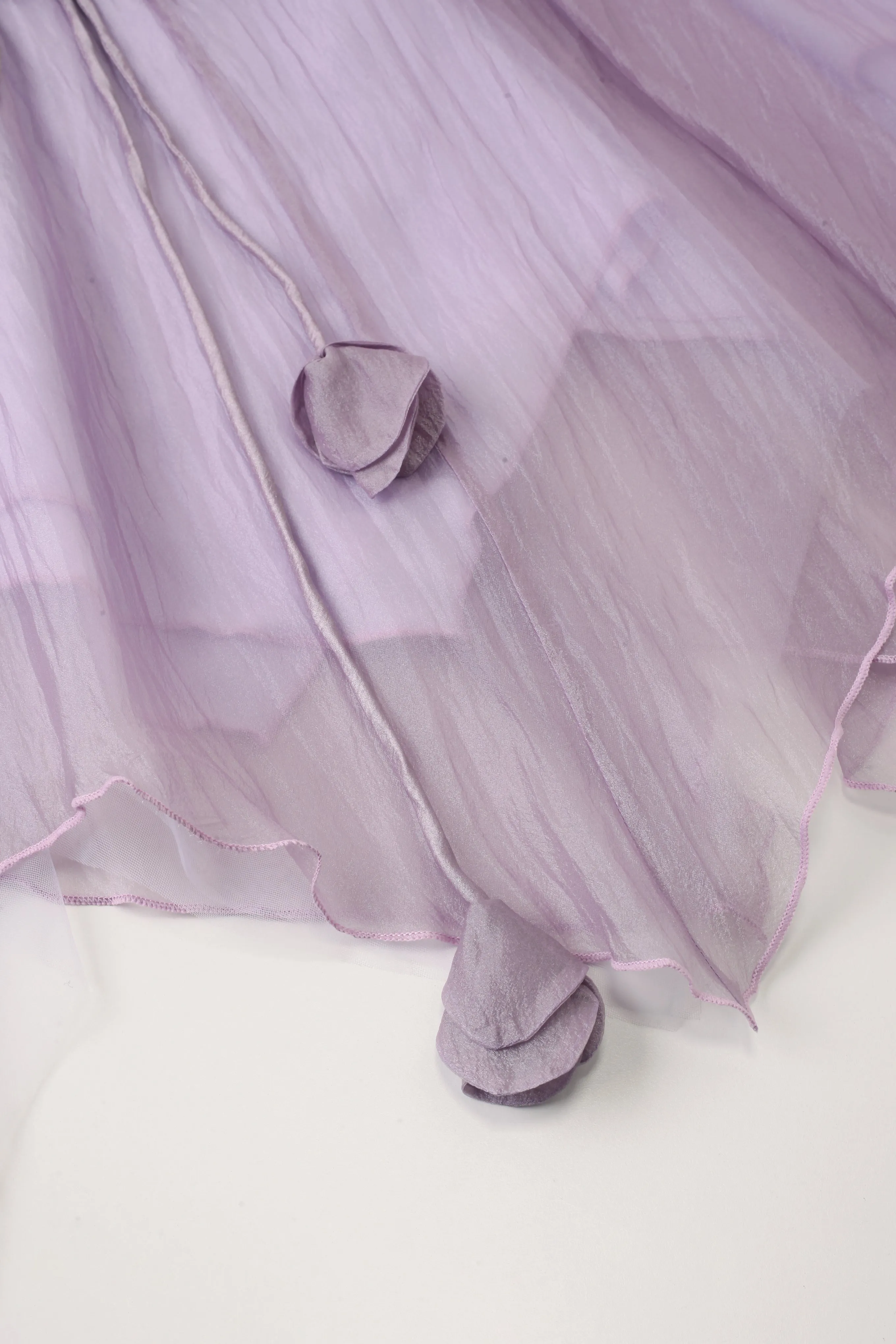 Lavender Haze Chiffon Midi Skirt