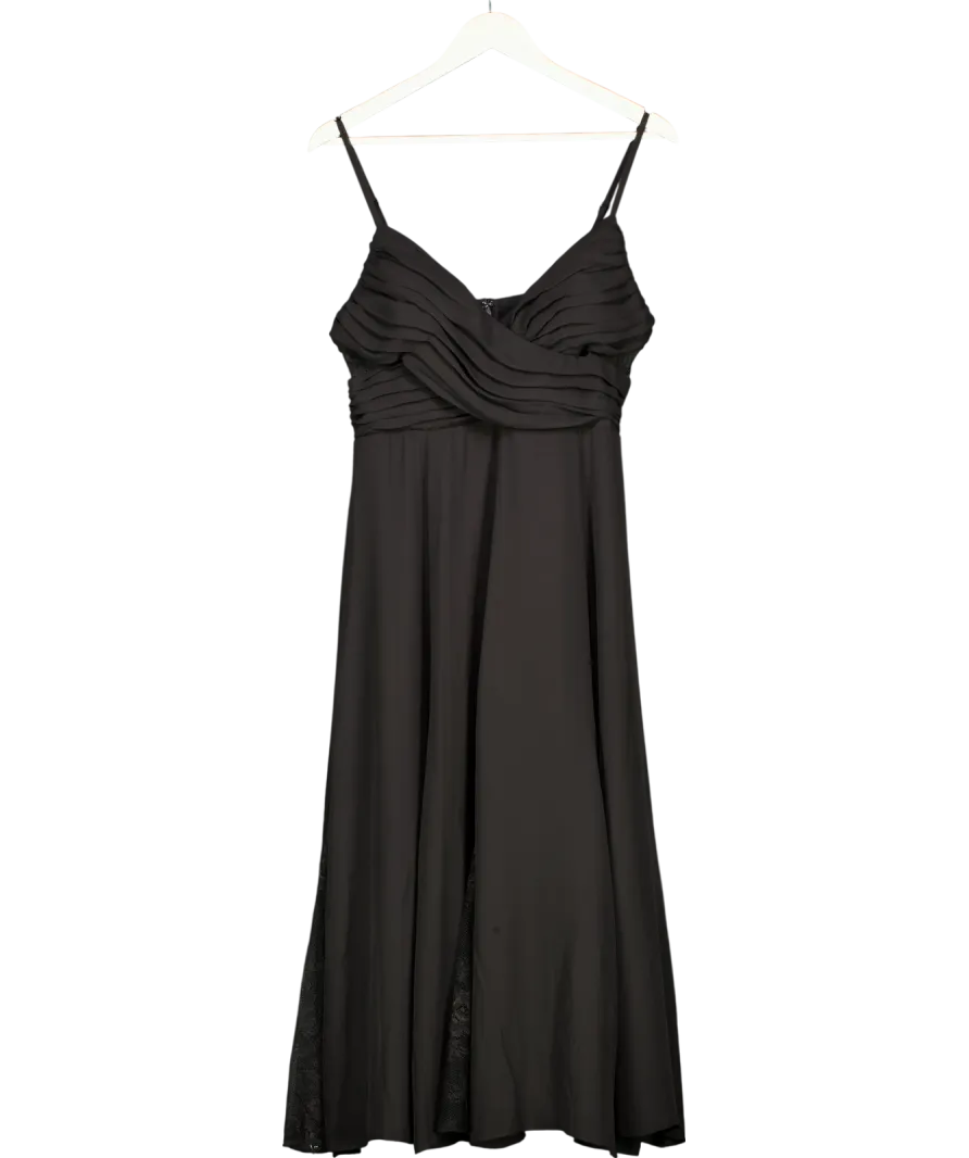 Layered With Love Black Midnight In Paris V-neck Sleeveless Dress UK M