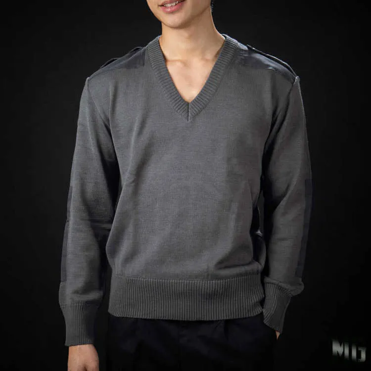 Like New Austrian Army V-Neck Wool Pullover
