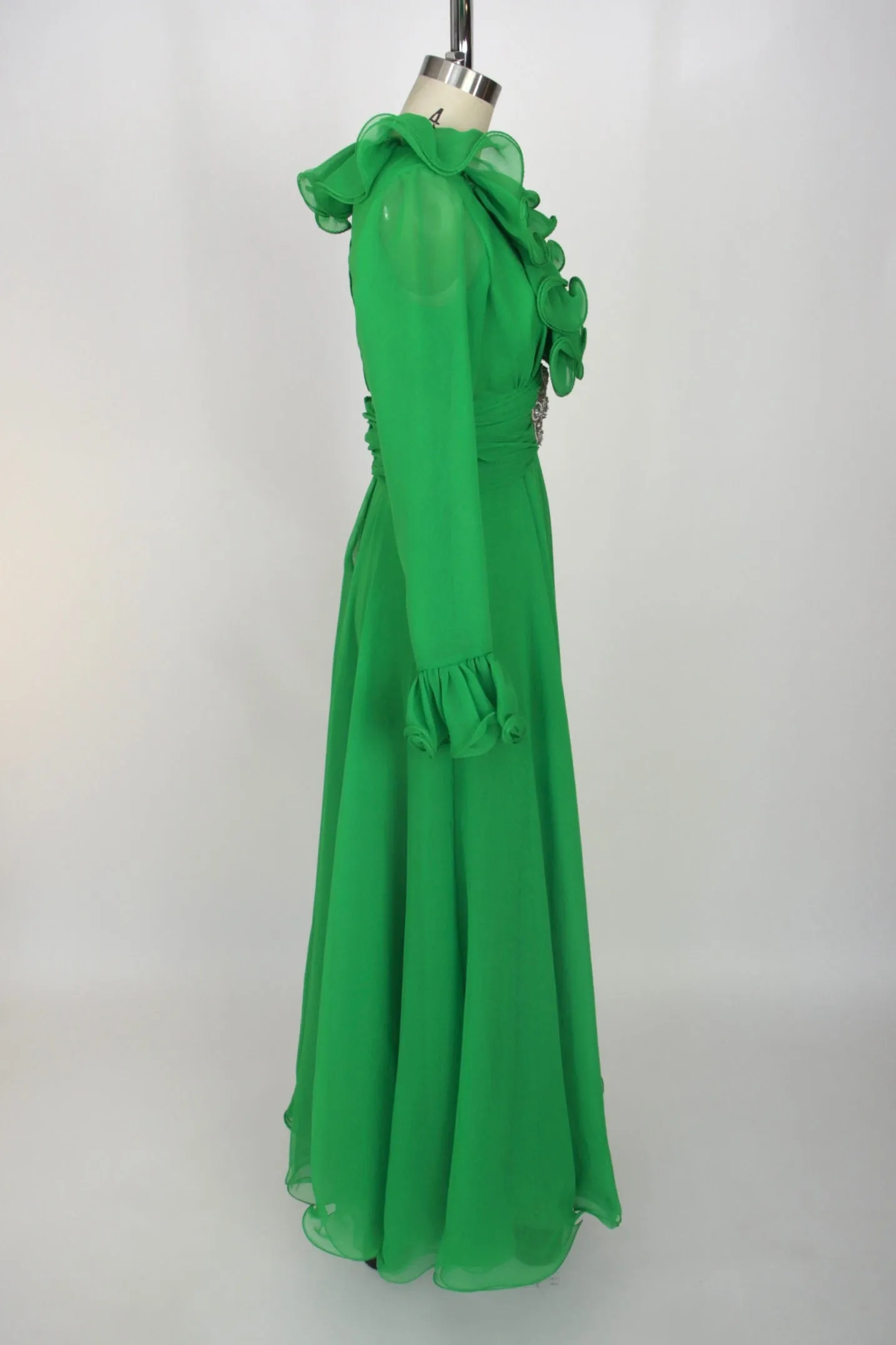 Lillie Rubin Chiffon Ruffle Dress