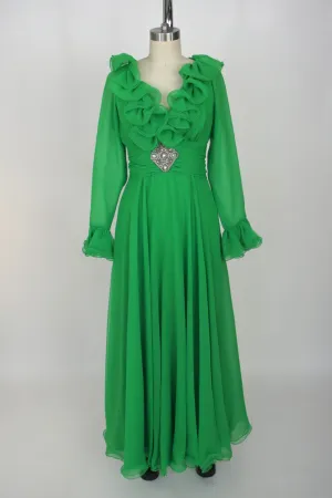 Lillie Rubin Chiffon Ruffle Dress