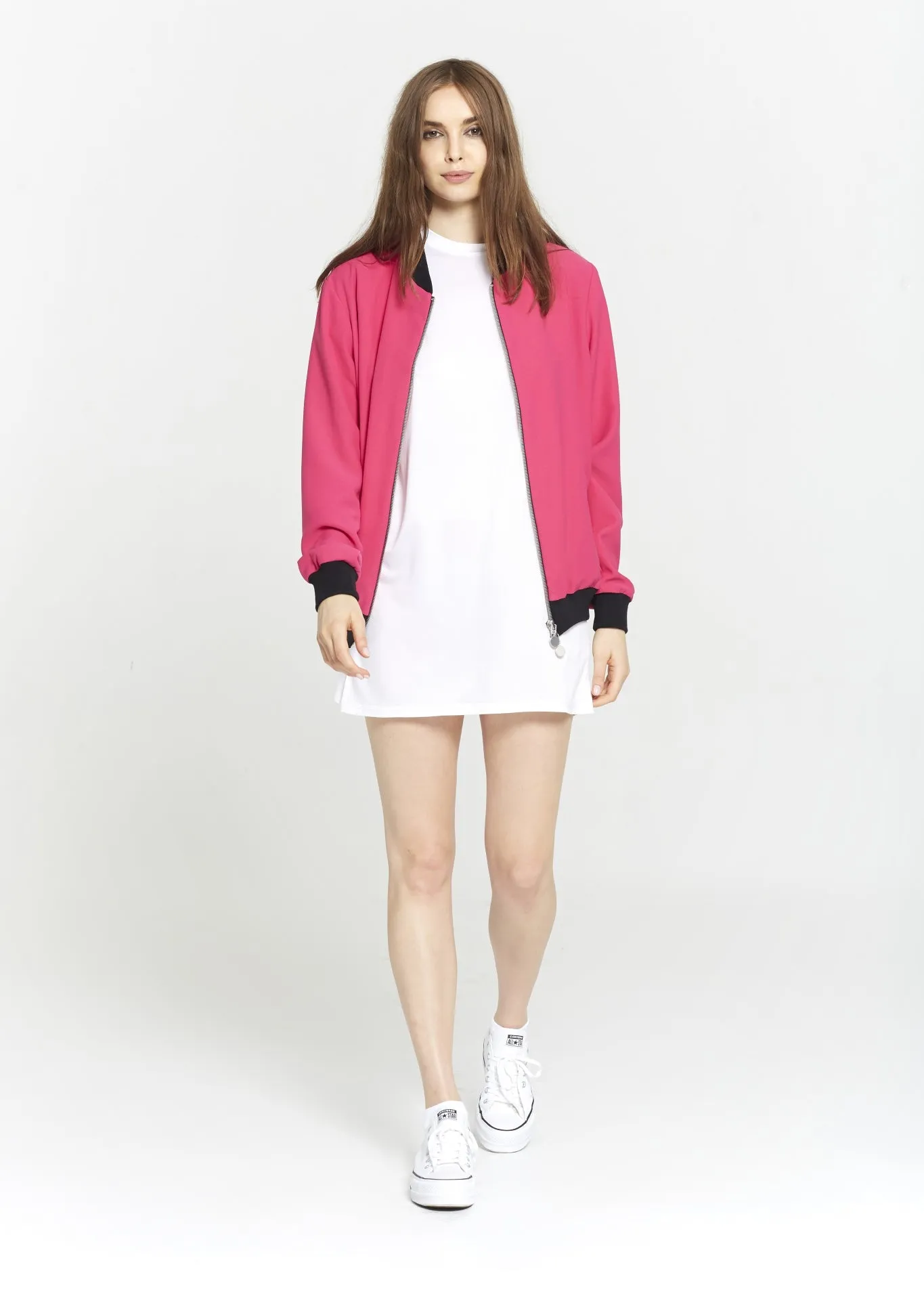 Long White Cupro T-shirt