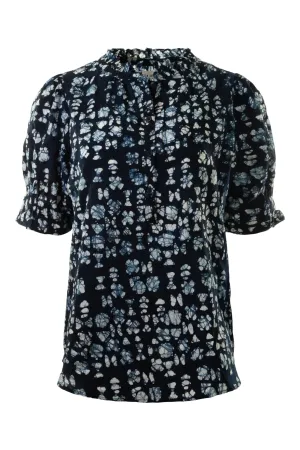 Los Altos Top - Batik Geo Indigo