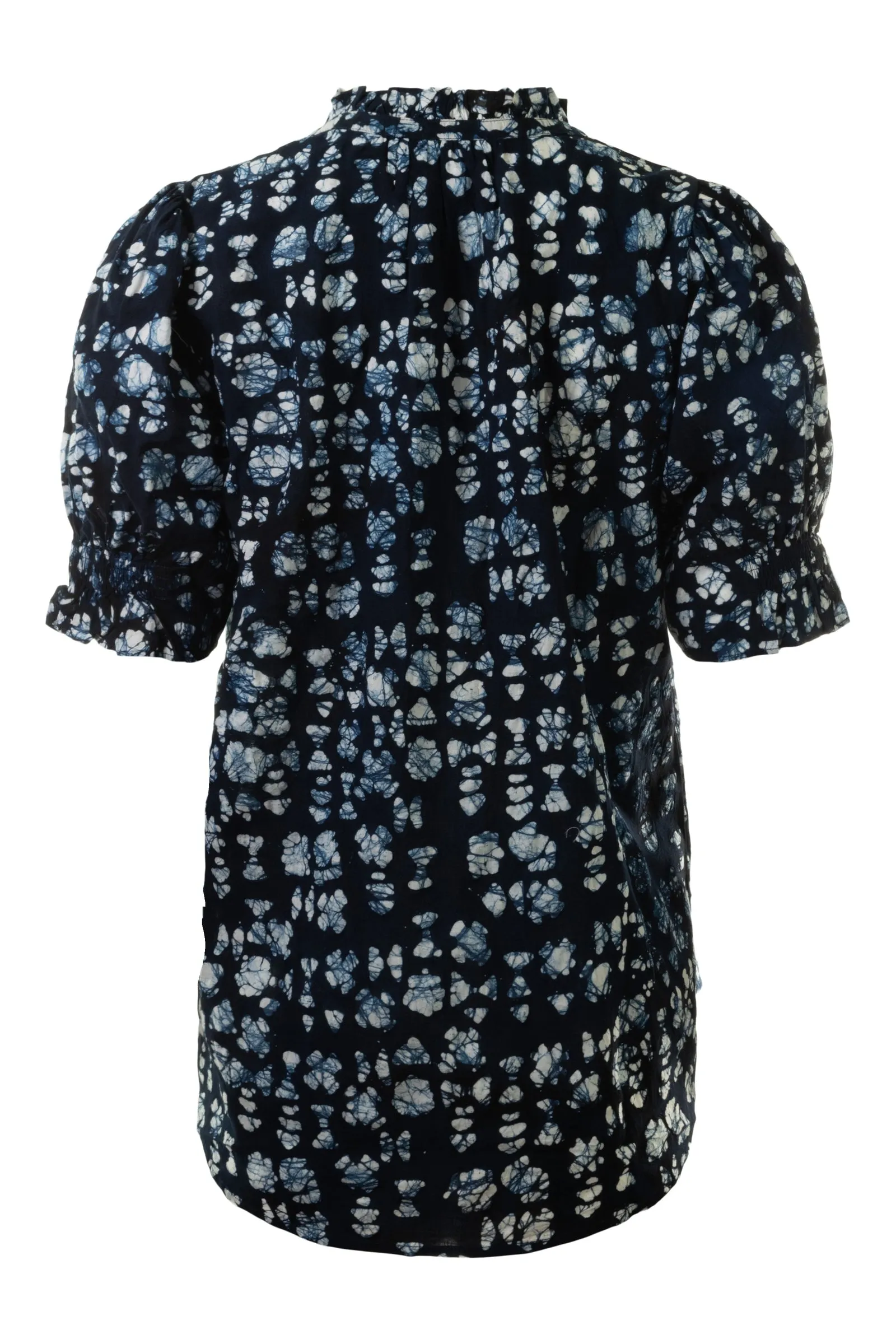 Los Altos Top - Batik Geo Indigo