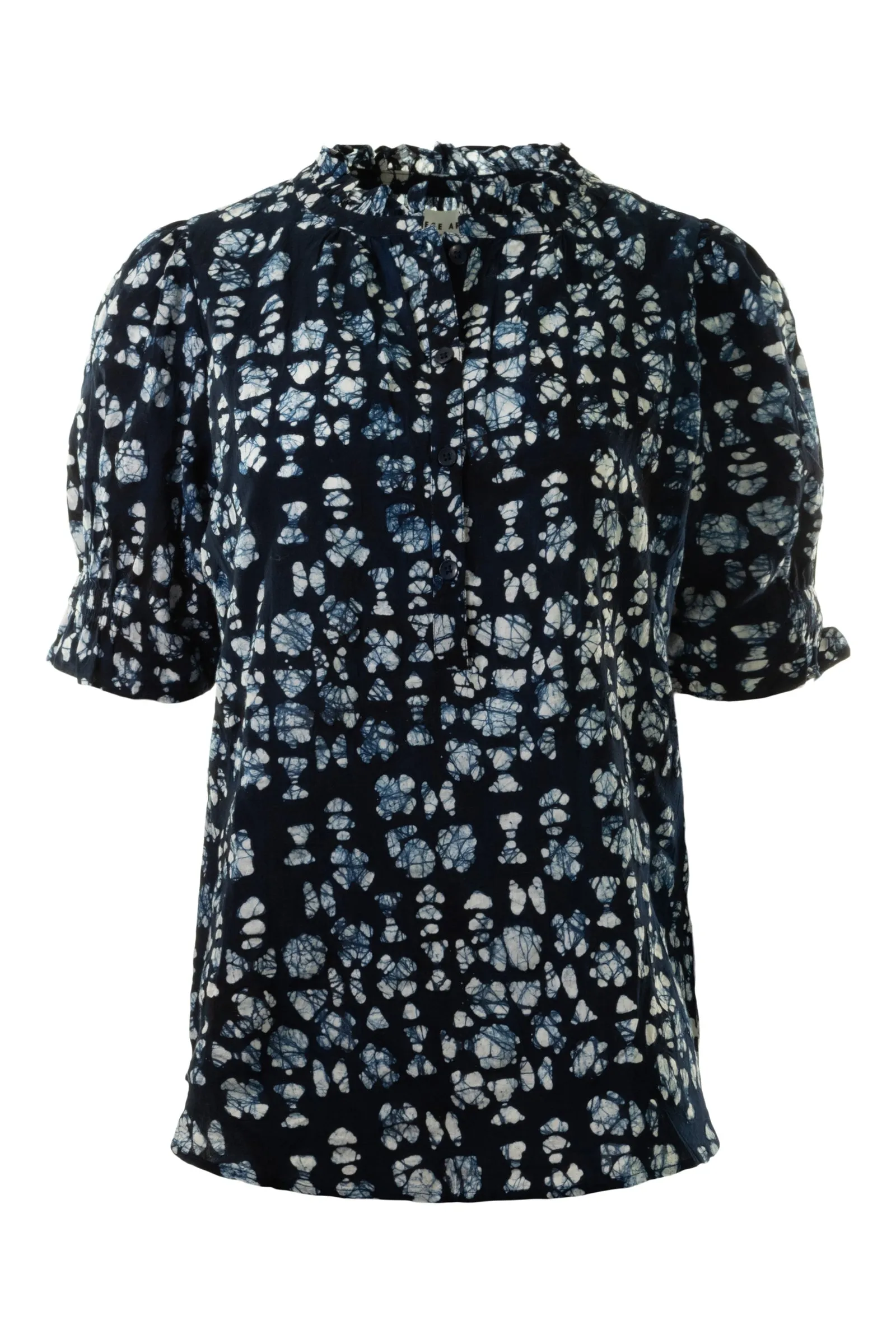 Los Altos Top - Batik Geo Indigo