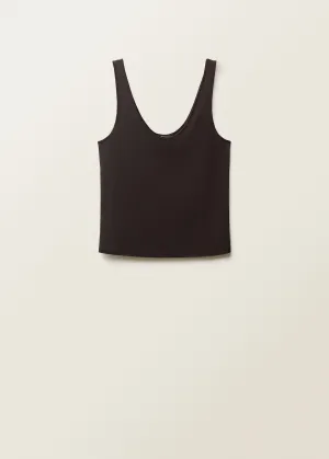 Low-neck lyocell top