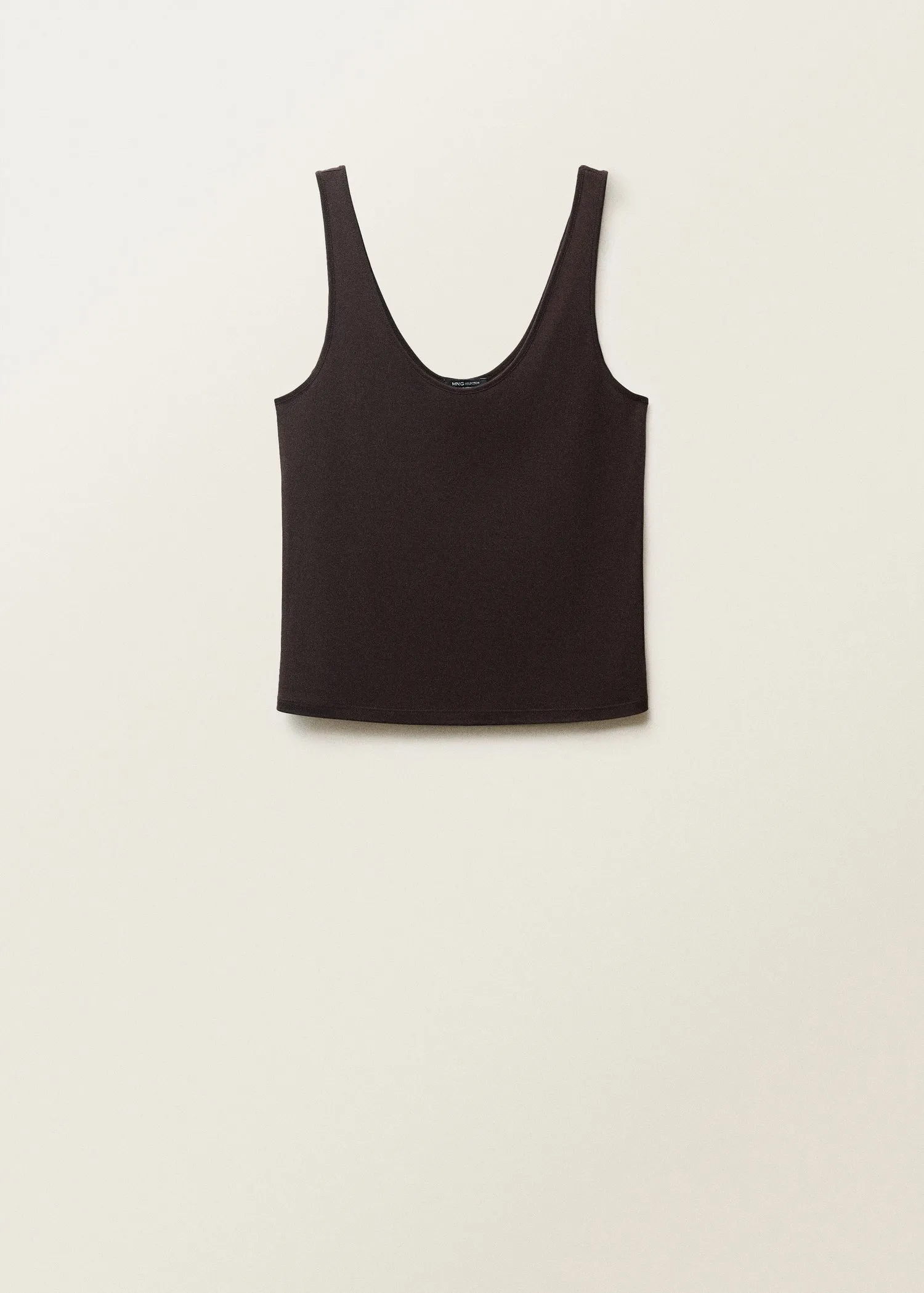 Low-neck lyocell top