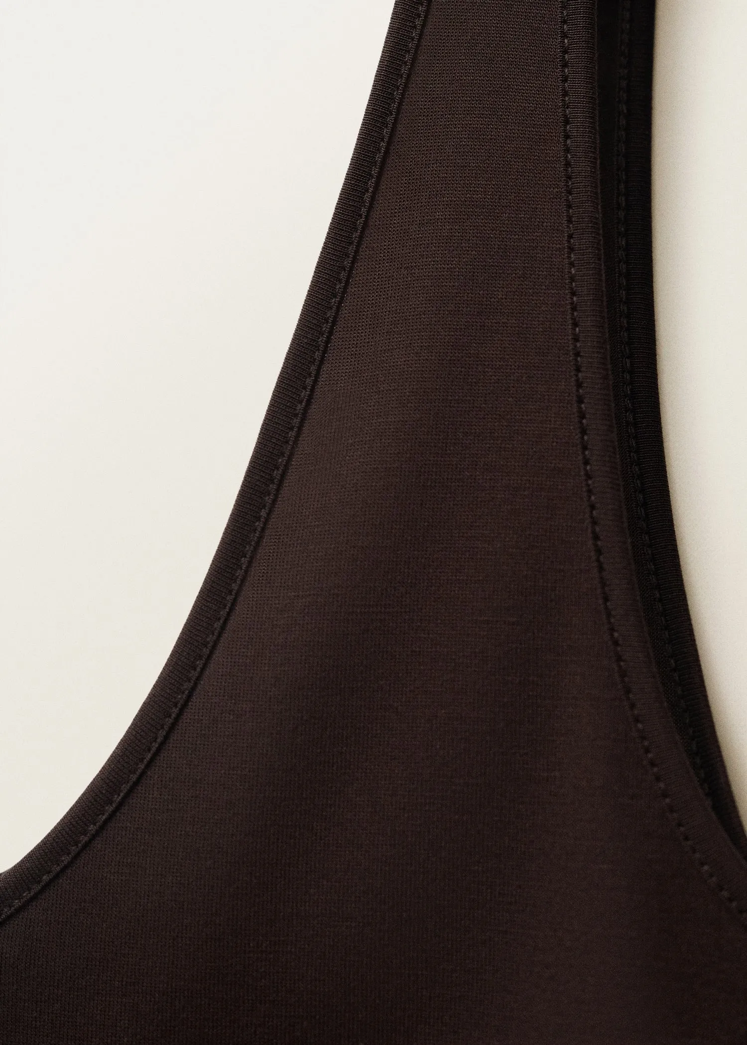 Low-neck lyocell top
