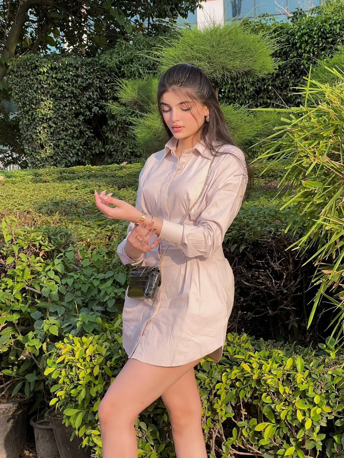 Lucky Strike Beige shirt dress