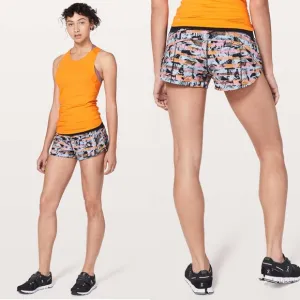Lululemon Speed Up Short *2.5&quot; Inversion Multi / Black W7ANSR Size 4