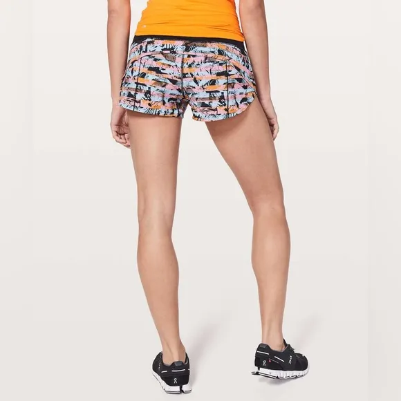 Lululemon Speed Up Short *2.5&quot; Inversion Multi / Black W7ANSR Size 4
