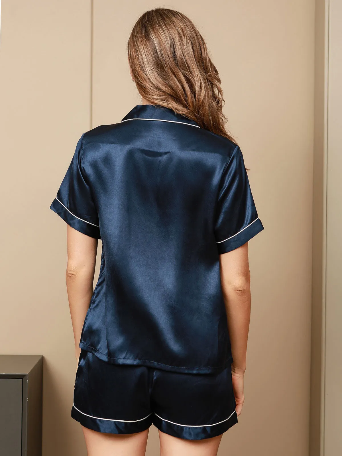 Mairead - Soft Mulberry Elegance Woman's Short Pajama Set