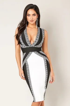 Marissa Criss Cross Bandage Dress