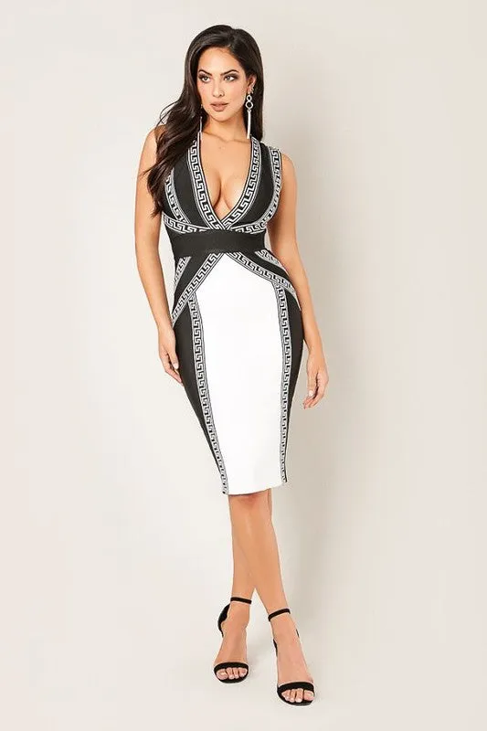 Marissa Criss Cross Bandage Dress