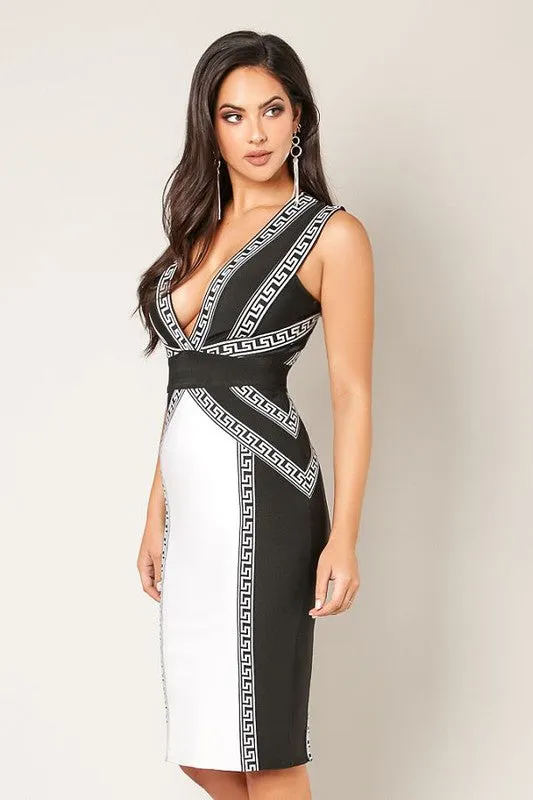 Marissa Criss Cross Bandage Dress