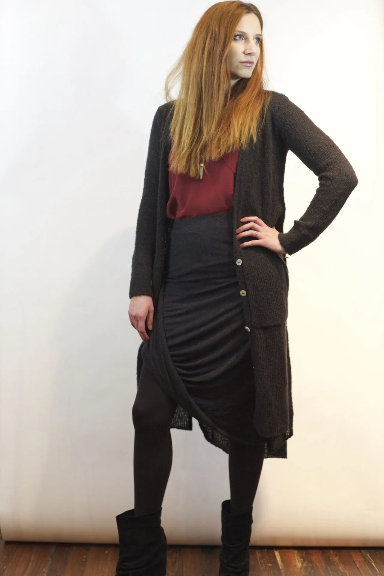 Maxi Cardigan - Black