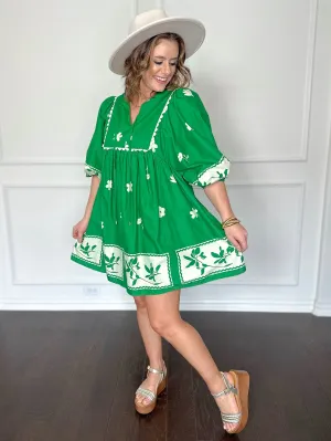 Meadow Scallop Trim Dress