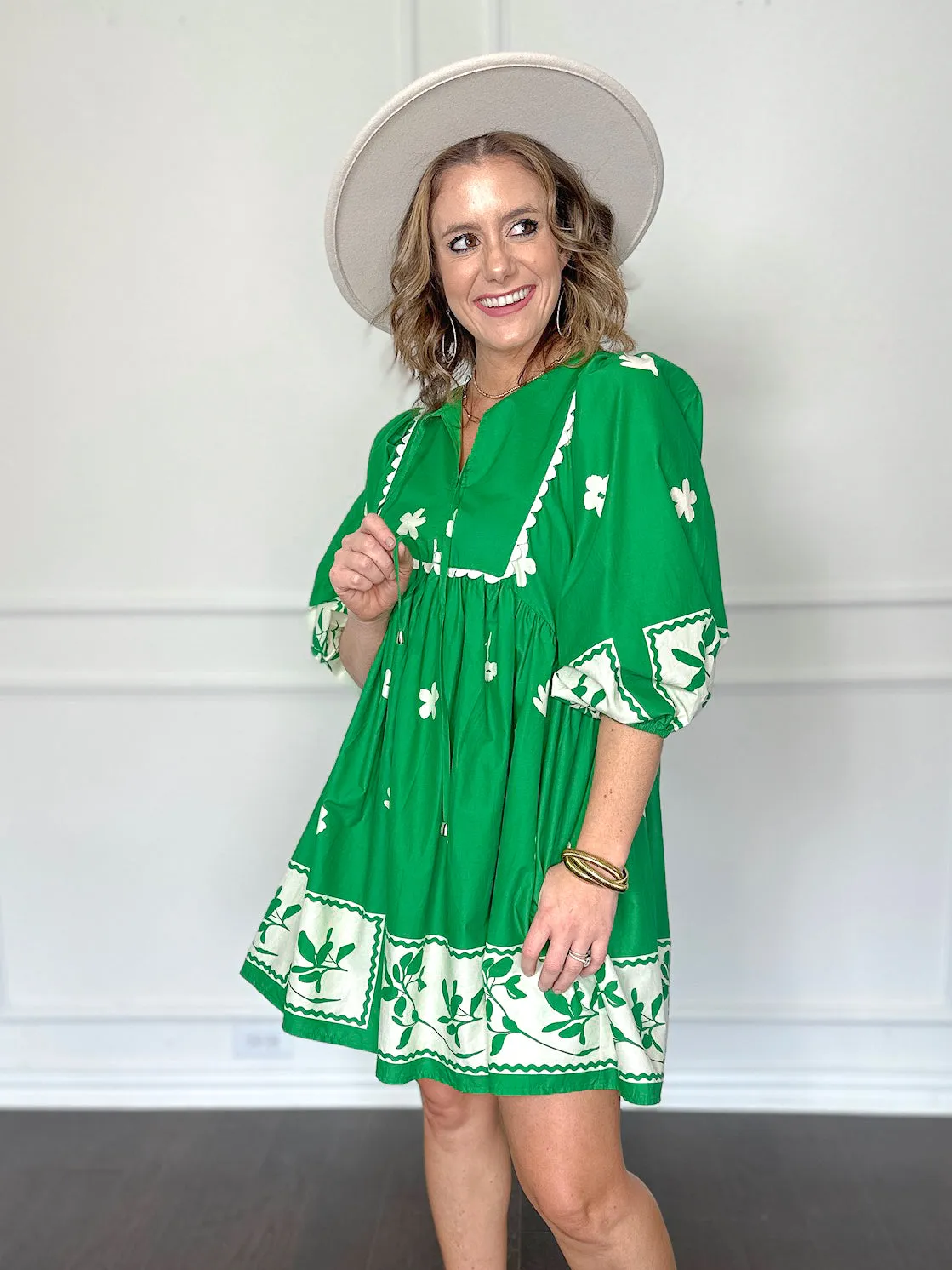 Meadow Scallop Trim Dress
