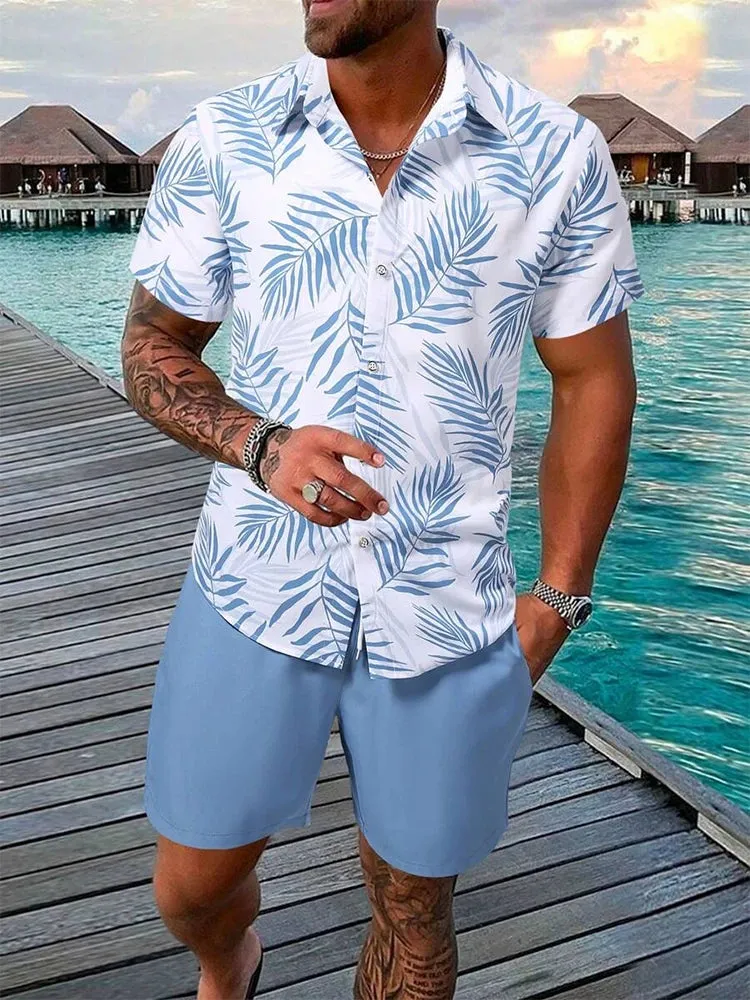 Men’s Casual Summer Shirt and Shorts Set