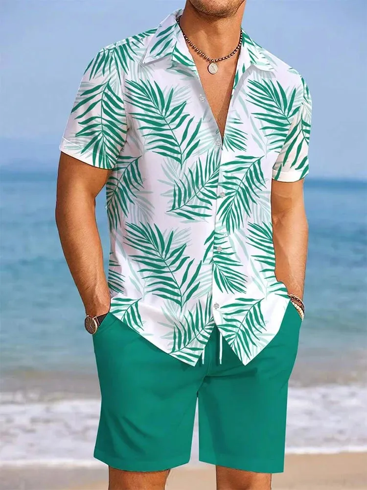 Men’s Casual Summer Shirt and Shorts Set